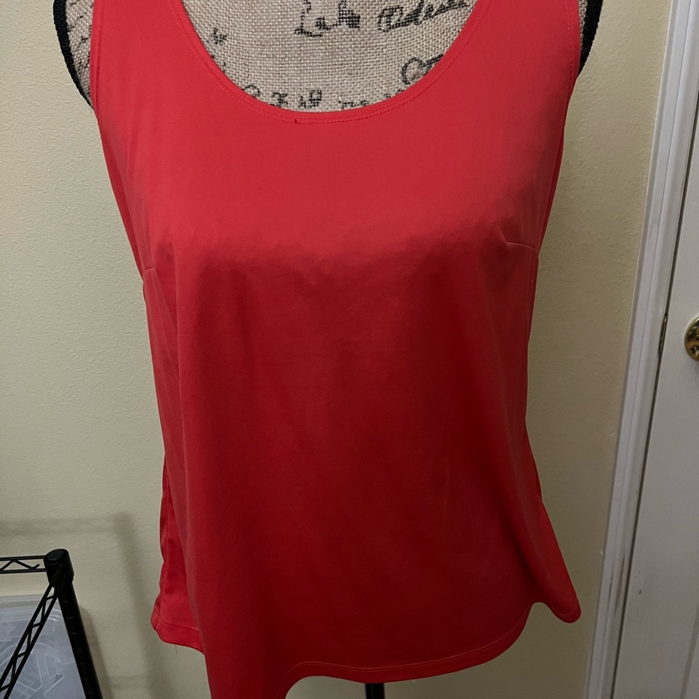 Red tank blouse